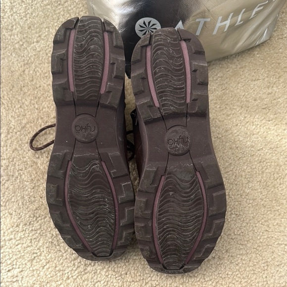 Ryka Brown Lace Up Boots with Suede Finish - Picture 2 of 6